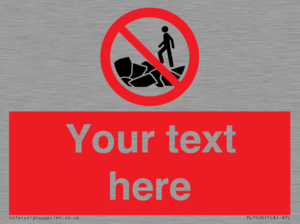 Custom No climbing on rocks